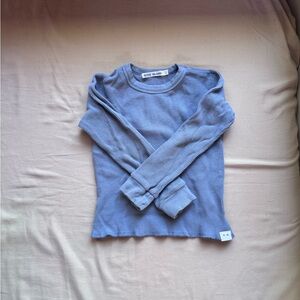 Organic Cozy Gray Long Sleeve Kids Tee